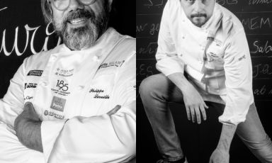 Philippe Lévéillé e Alberto Gipponi. Per prenotare il vostro tavolo alla cena del 7 settembre a Identità Golose Milano cliccate qui. Orario unico di inizio h 20.30
