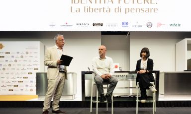 L'incontro con&nbsp;Stefano Liberti.e&nbsp;Chiara Pavan&nbsp;nel Main Stage moderato da Gabriele Zanatta (tutte le foto sono di Brambilla/Serrani)

