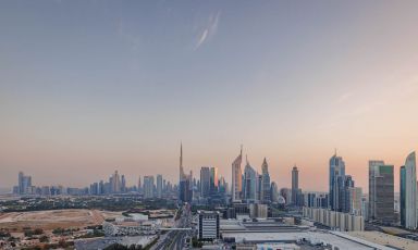 Lo spettacolare skyline di Dubai
