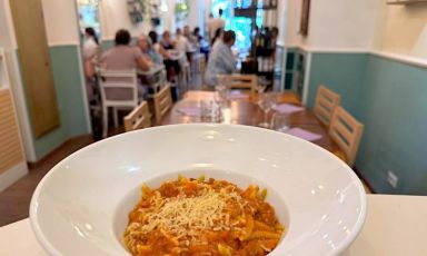 Malloreddus 4 colori alla campidanese, uno degli ottimi piatti veg che abbiamo provato al Cavò Bistrot di Cagliari
