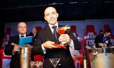 <p>Il bartender <b>Antonio Marteddu</b></p>