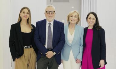 Marilisa Allegrini al centro con il marito Gianca
