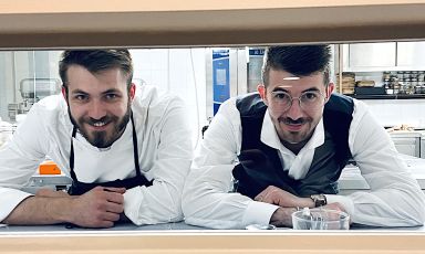 Matteo e Riccardo Vergine, titolari di Grow Restaurant ad Albiate in Brianza
