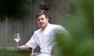 Matteo Metullio, chef al ristorante La Siriola dell’Hotel Ciasa Salares a San Cassiano in Alta Badia (Bolzano)