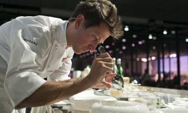 Christian Milone, chef of Trattoria Zappatori in Pinerolo (Torino), will be one of the protagonists of Cuochi DuepuntoZero, the series of cooking shows organised by Identità Golose within Host, the International Fair of Professional Hospitality which will take place in Rho Fiera Milano from October the 18th to the 22nd (photo Michele Bella)
