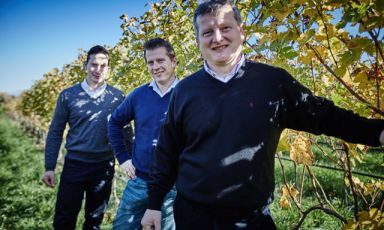 I fratelli Girelli, responsabili della cantina Montonale di Desenzano del Garda (Brescia)

