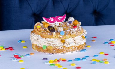 Il Paris Brest "in maschera" per il Carnevale, lo firma la storica pasticceria Clivati a Milano
