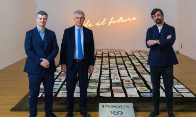 Alessandro, Umberto e Riccardo Pasqua presentano il centenario della Pasqua Vini
