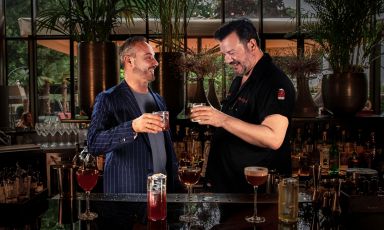 Patrick Greco, bar manager del Bulgari Hotel Milano e Patrick Pistolesi, bar manager e proprietario di Drink Kong
