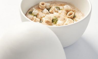 Pasta e fagioli di terre trentine: il piatto del 2021 di Peter Brunel
