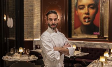Alessandro Pietropaoli, 31 anni, di Anzio (Roma), lo chef al timone del ristorante Campocori, nuova apertura presso The Chapter Hotel, a Roma. Foto di Giulia Venanzi
