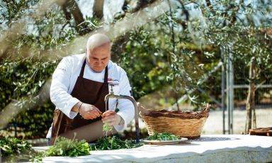 Pietro Zito, custode degli orti e della cucina di Antichi Sapori a Montegrosso d'Andria
