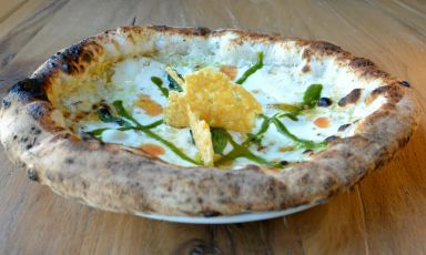 Una delle pizze in carta da Basento, a Potenza
