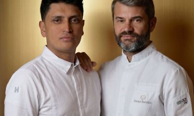 Juan Camilo Quintero ed Enrico Bartolini, rispettivamente chef e supervisore del nuovo ristorante Quid a Roma
