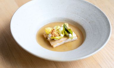 Razza, scorzanera, acciuga e crucifere: il piatto dell'inverno di Davide del Duca
