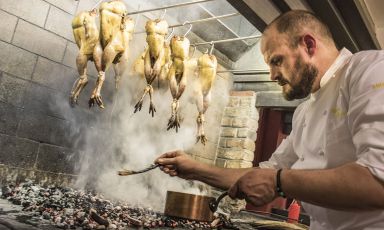 Errico Recanati, 47 anni, chef di Andreina a Loreto (Ancona), ristorante fondato dalla nonna nel 1959, una stella Michelin dal 2013 (le foto sono di Emanuela Ercoli - Marvel Adv)
