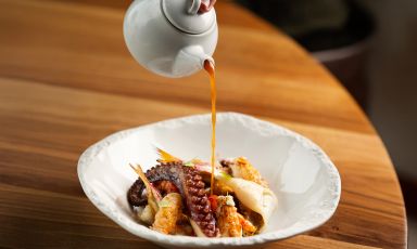 La Ciambotta, zuppa di pesce alla moda di Acqua, ristorante a Vieste, nel Gargano
