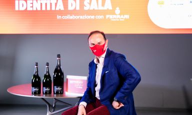 Matteo Lunelli durante le registrazioni di Identit