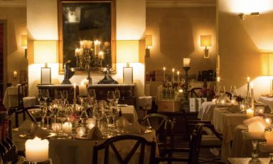 Uno scorcio della sala del ristorante padovano Belle Parti
