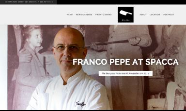 Il sito di Spacca, insegna che appartiene a Nancy Silverton, Mario Batali e Joe Bastianich, "spara" una grande foto dell'evento che ha visto protagonista per nove giorni Franco Pepe. Esito: sold out e pioggia di elogi