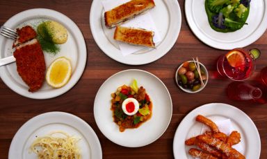Un'infilata di piatti del ristorante londinese Luca dello scozzese Isaac McHale a Londra. Specialità, cucina britalian (foto luca.restaurant)
