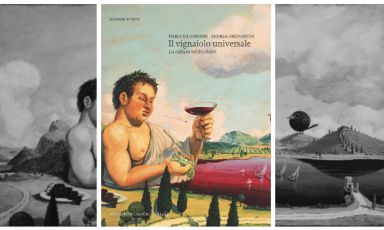 La copertina del libro, tratta dall'illustrazione Il mondo di Bacco, di Paolo Rui
