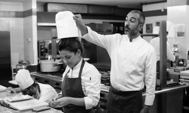 Lo chef Mauro Buffo, tassello fondamentale per il grande rilancio del 12 Apostoli di Verona (le foto sono di Federico Nero)
