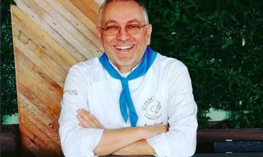Enzo Coccia, patron de La Notizia a Napoli, raggiante a Los Angeles. Il contenuto dell'articolo che segue sintetizza i punti salienti dell'intervento tenuto a Seeds & Chips il 7 maggio scorso
