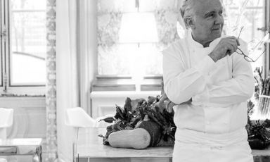 Alain Ducasse, 62. At Identità Milano on Sunday 2