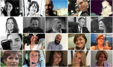 I tanti collaboratori che fanno parte della squadra di Identità Milano 2019. Da sinistra in alto, Giorgia Cannarella, Mariella Caruso, Andrea Cuomo, Raffaele Foglia, Sonia Gioia, Luciana Squadrilli, Davide Visiello, Luca Torretta, Maurizio Trezzi, Amelia De Francesco, Concetta Bonini, Elisa Nata, Andrea D'Aloia, Fosca Tortorelli, Marilena Lualdi, Marina Villa, Paola Pellai, Chiara Nicolini, Elisabetta Canoro, Slawka Scarso

