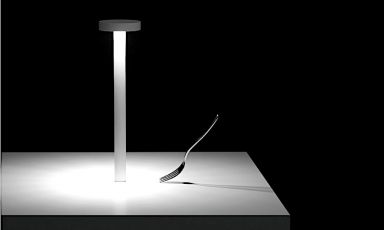 Tetatet (2013) by Davide Groppi, a lamp that re