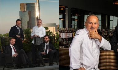 Elio Sironi, Edoardo Grassi, Marco Civitelli, Luca Pardini del Ceresio 7 di Milano
