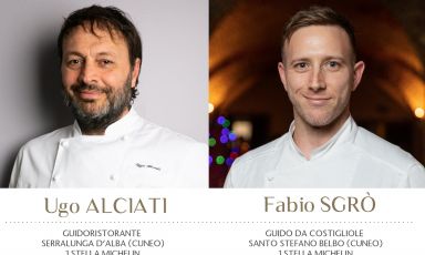 Appuntamento a giovedì 22 giugno con la cucina di Ugo Alciati e Fabio Sgrò, rispettivamente chef di Guidoristorante a Serralunga d'Alba e Guido da Costigliole, al Relais San Maurizio, a Santo Stefano Belbo.

In abbinamento i vini de IPARCELLARI di Davide Canina - per prenotare la tua serata, consultare il sito di Identità Golose Milano
