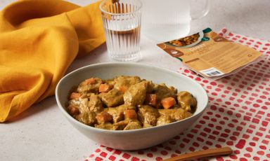Curry giapponese di pollo è una delle creazioni della nuova linea di piatti pronti di Gastronomia Yamamoto. Foto a cura di Claudia Castaldi
