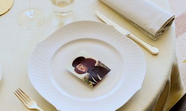 L'Omaggio al Carpaccio di Vania Ghedini, chef del ristorante Oro al Belmond Hotel Cipriani. Crediti fotografici @Belmond
