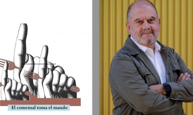 La locandina di presentazione di&nbsp;Madrid Fusi&oacute;n 206 -&nbsp;congresso di cucina che si terr&agrave; nella capitale spagnola da luned&igrave; 26 a mercoled&igrave; 28 gennaio - il direttore dello stesso Benjamin Lana, che ha sviluppato il tema&nbsp;
