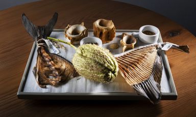 Le spine di pesce, oggetto della ricerca del nuovo menu de La Madonnina del Pescatore di Senigallia (Ancona). Tutte le foto sono di Brambilla-Serrani
