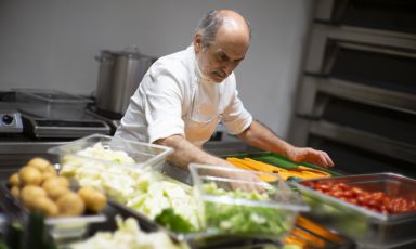 Corrado Assenza alla terza edizione del simposio Pastry Best di Molino Quaglia, il 24 e 25 settembre scorso (foto Thorsten Stobbe)
