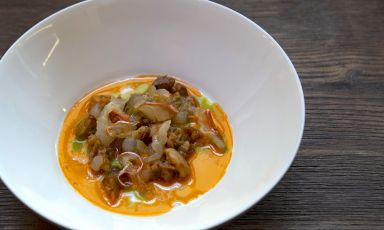 Triglie in umido: è il Piatto del 2022 dello chef Cristiano Tomei del ristorante L'Imbuto, a Lucca
