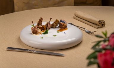 Tutto Quaglia: il piatto della rinascita di Marco Cappelletti, chef del ristorante e relais Marchese del Grillo, Fabriano (Ancona)
