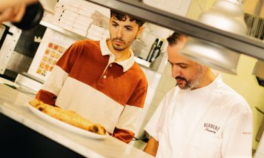 Matteo Aloe in cucina con Fulminacci
