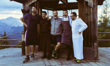 Five of the chefs who participated in Cook the Mou