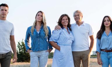 La famiglia Varvaglione dell'azienda vitivinicola Varvaglione 1921 di Leporano (Taranto)
