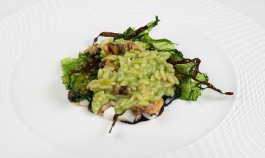 I Risoni o Veli di mare: una grande rilettura della pasta maritata (foto archivio Bluh Furore)
