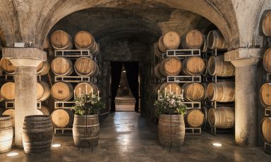 La cantina di Villa Sparina, una delle strutture di accoglienza che hanno preso parte al progetto Cantine Accoglienti promosso da Alexala, l’Agenzia turistica locale della Provincia di Alessandria 
