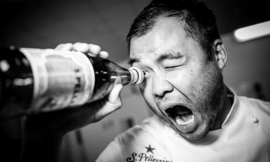 Paul Qui, lo chef statunitense di origine filippine vincitore del premio  Young Chef of the Year. Qui è cofondatore, nonché chef, di East Side King, una catena di punti-ristoro mobili e ristoranti di ispirazione asiatica con sede ad Austin, Texas (foto Meschina)