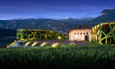 Un'immagine della cantina Tramin, a Termeno (Bolzano)
