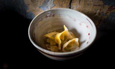 Ravioli ripieni di genovese, la sua riduzione caramellata, salva cremasco dop, mostarda di zucca : la ricetta dell'autunno di Michele Minchillo
