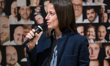 Laura Lazzaroni, awarded one week ago at Eataly Smeraldo in Milan as "Journalist of the Year" according to Guida ai ristoranti di Identità Golose 2015. The editor in chief of L'Uomo Vogue, with a long experience in the United States, questioned herself on the role of the future food critic (photo by Brambilla-Serrani)