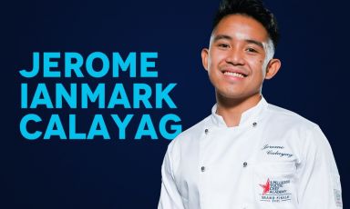 Winner Jerome Ianmark Calayag came at the Gran Finale with mentor David Ljungqvist, chef and patron at Portal in Stockholm, where Calayag works
